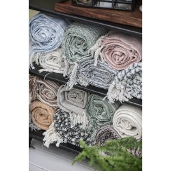 Plaid creme/gult mster