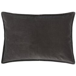 Pude velour antracit, 50 x 70 cm