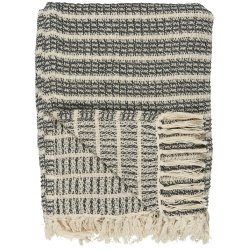 Plaid creme/mrkegrt stribemnster