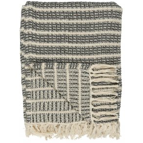 Plaid creme/mrkegrt stribemnster