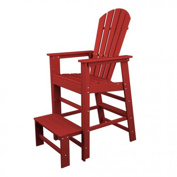 South Beach Lifeguard Chair Sunset Red